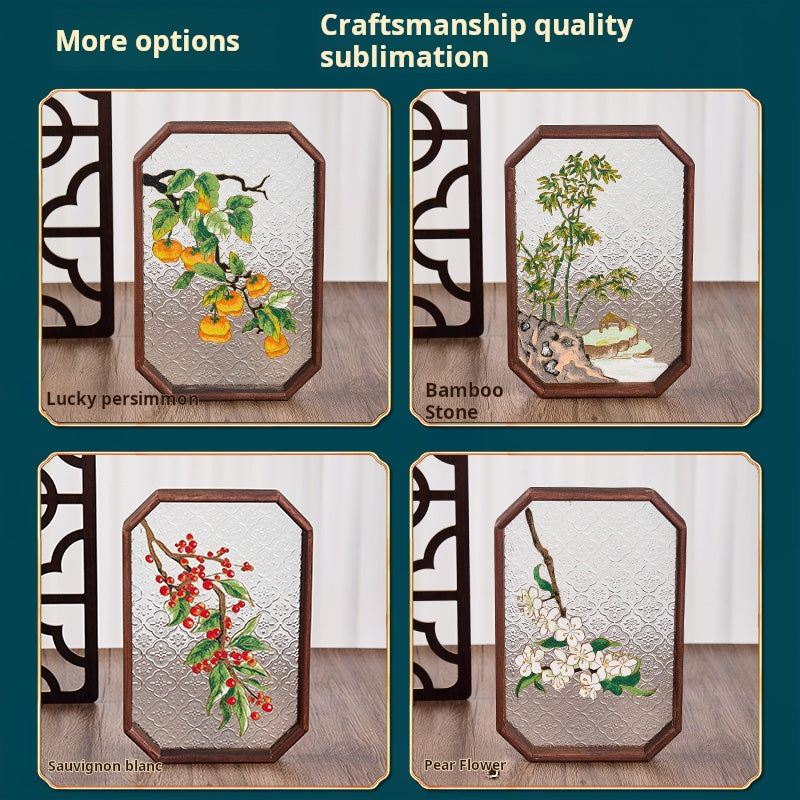 Filigree enamel painting diy handmade materials tea tray non-legacy cloisonné gift accompaniment ornaments