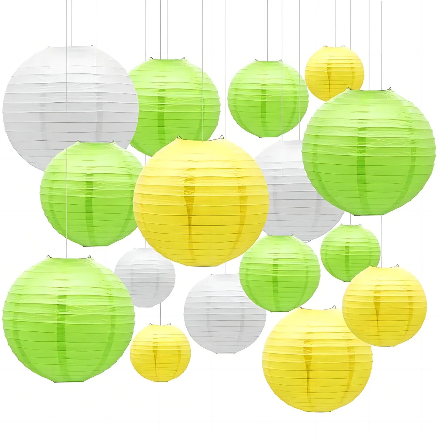 10pcs 30cm Chinese Japanese Paper Lanterns | Decorative Paper Balls for Birthday Party & Wedding DIY