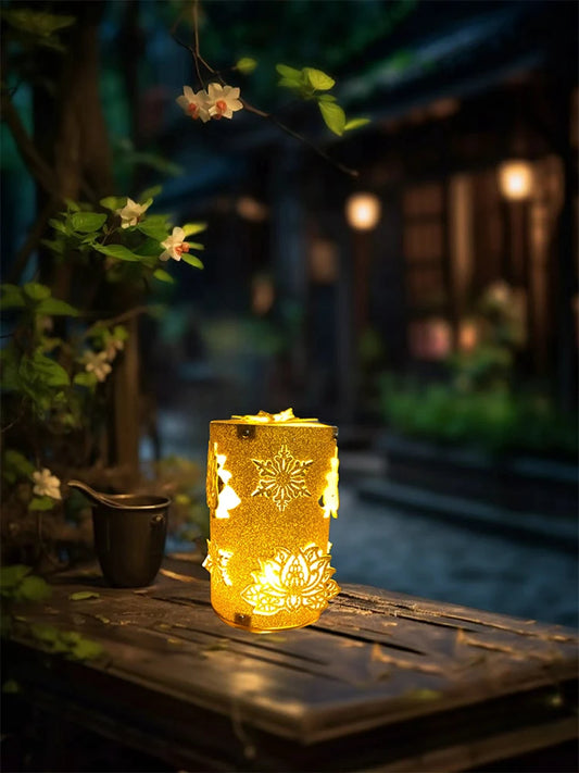 10pcs/pack DIY material package Ambient night light Carving lantern Creative gift Bedroom bedside decorative ornaments