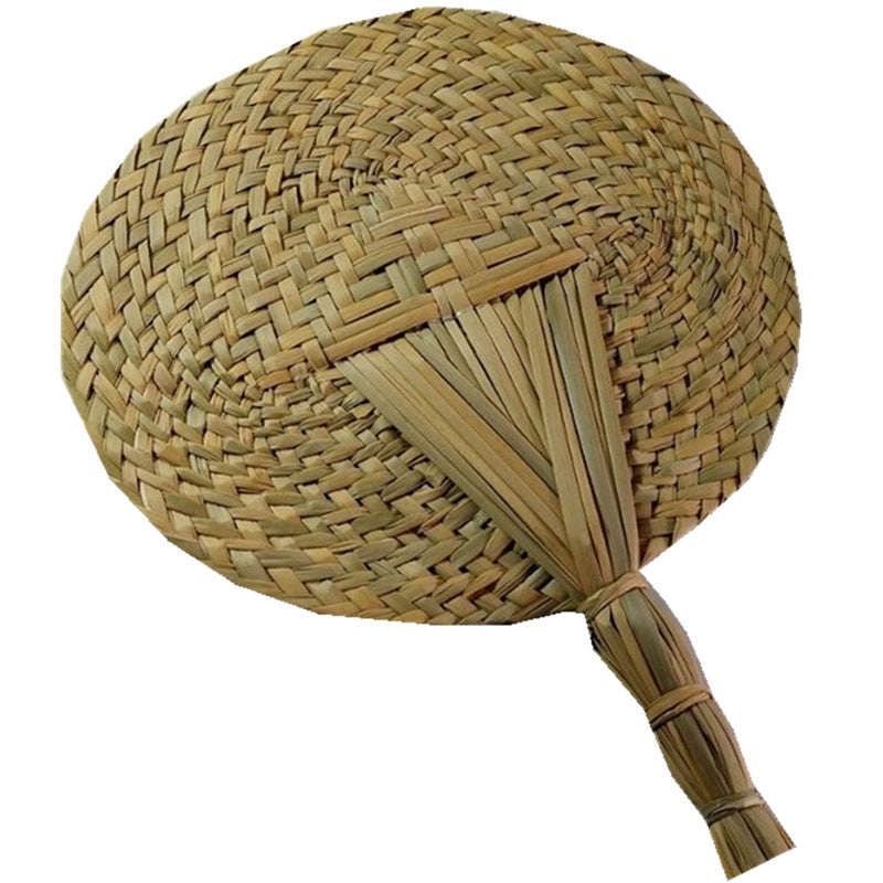 Retro Style Hand-Crafted Grass Fans for Relaxing Breezes