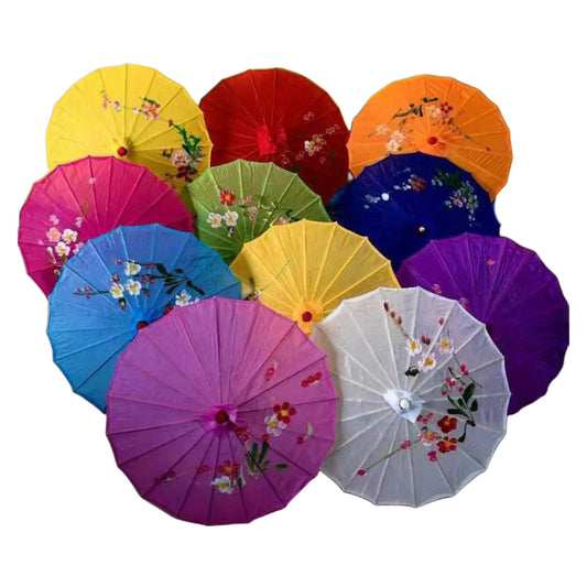 5 pcs Diameter56cm hand-painted silk-like umbrellas Modified oil paper umbrellas Party Ceiling Decoration