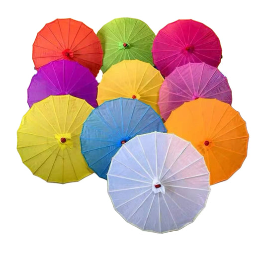 5pcs Diameter56cm Blank Fabric Umbrellas Modified Oil Paper Umbrellas DIY Party Ceiling Decoration