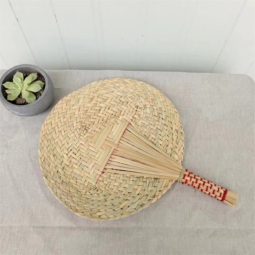 Retro Style Hand-Crafted Grass Fans for Relaxing Breezes